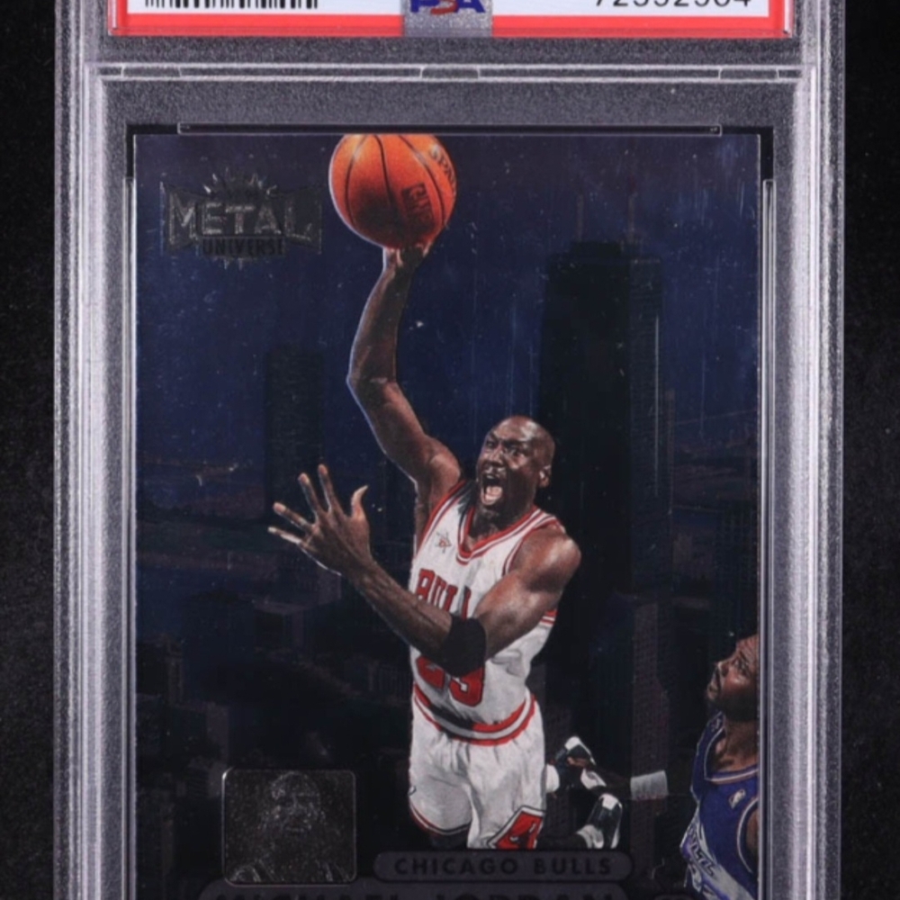 1997 Michael Jordan Metal Universe Championship #23 PSA 7 NM Chicago Bulls